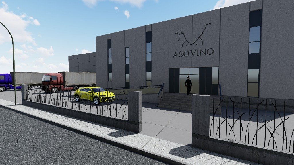 Diseño 3D de Distribución del Matadero Asovino